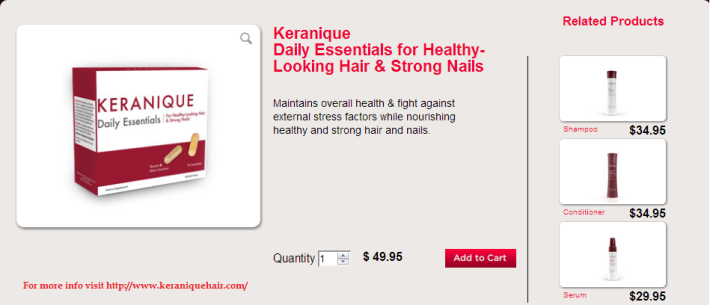 Keranique Daily Essentials for Healthy-Looking Hair & Strong Nails