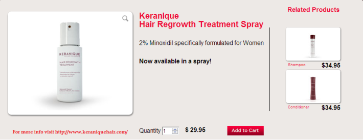 Keranique Hair Regrowth Treatment Spray