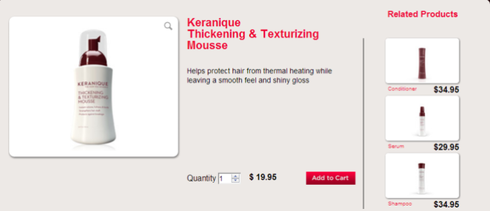 Keranique Thickening & Texturizing Mousse